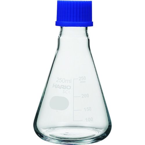 【期間限定!対象商品P2~20倍】 HARIO 耐熱ねじ口三角フラスコ 250ml 1個 (NSF250SCI)