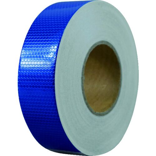 【期間限定!対象商品P2～20倍】 セーフラン 高輝度反射テープ 青 幅５０ｍｍ×５０ｍ 1巻 (14355)