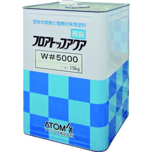 【期間限定!対象商品P2～20倍】 アトミクス　床用塗料　フロアトップアクアＷ＃５０００　１５ｋｇ　＃１０　ディープグリーン　1缶 (0000176041)