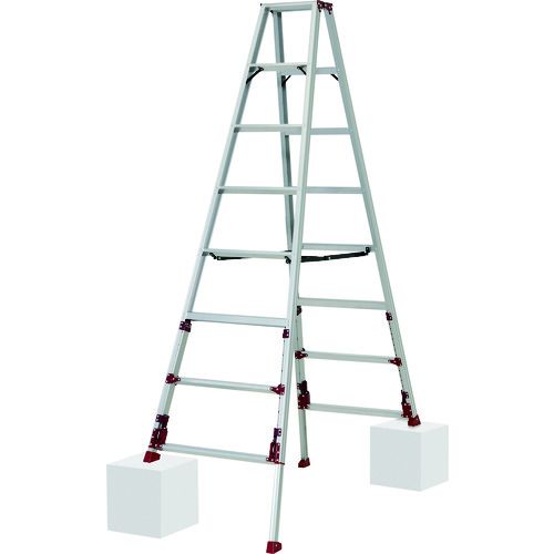 【期間限定!対象商品P2～20倍】 ＰｉＣａ　上部操作式四脚アジャスト式専用脚立　ＳＸＪ型　1台 (SXJ240A)