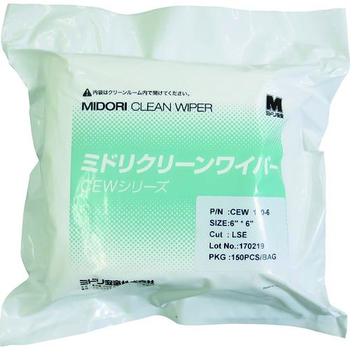 【期間限定!対象商品P2～20倍】 ミドリ安全 長繊維ワイパー ＣＥＷ１００シリーズ 1CS (CEW100-6)