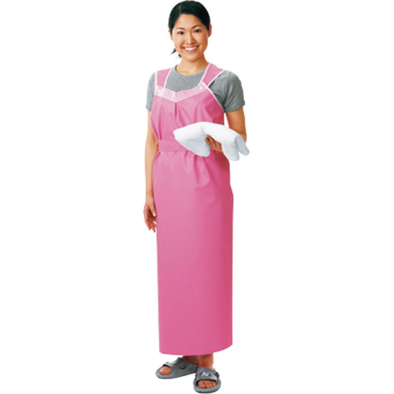 【期間限定!対象商品P2～20倍】 軽やか介助用ｴﾌﾟﾛﾝﾛﾝｸﾞﾀｲﾌﾟ女性用 ﾋﾟﾝｸ11249