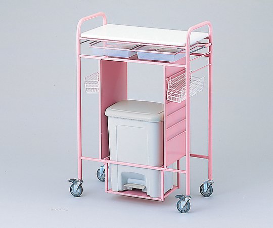 【期間限定!対象商品P2~20倍】 小型処置車 ピンク 700×345×980mm NFS-1ピンク 1台|福祉用具のバリューケア