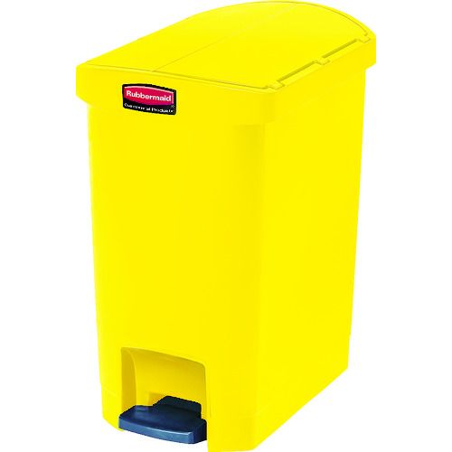 【期間限定!対象商品P2～20倍】 ラバーメイド　【売切廃番】スリムジムステップオンコンテナ　エンドステップ３０．３Ｌ　イエロー　1個 (1883574)