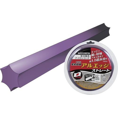 【期間限定!対象商品P2～20倍】 三陽金属　ナイロンコード　アルエッジ６ストレート　５０ｍ　1個 (0522)