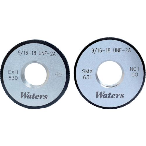 【期間限定!対象商品P2～20倍】 ＷＡＴＥＲＳ　ユニファイねじ用リングゲージ（ＵＮＦ）　呼び寸法（ｍｍ）ＮＯ１２　1式 (WR1228UNF2A)