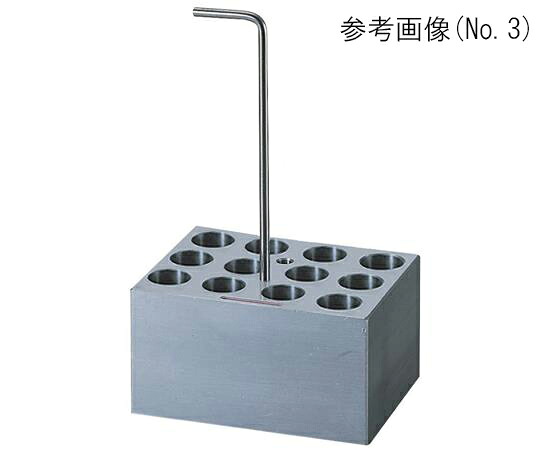 【期間限定!対象商品P2～20倍】 ﾎｯﾄﾄﾞﾗｲﾊﾞｽ用ｱﾙﾐﾌﾞﾛｯｸ φ15mm試験管 12本用 No.3 1個