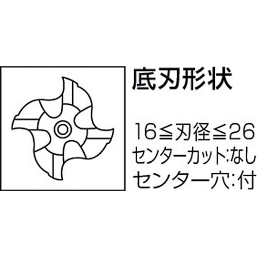 三菱Ｋ バイオレットラフィングエンドミル 1本 (VAMRD2200) 介護用品