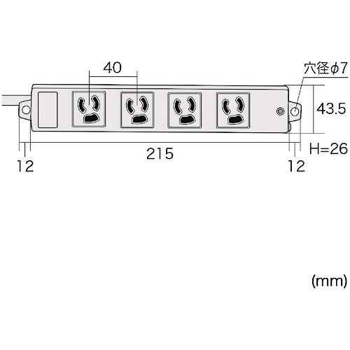 工事物件タップ 抜け止めコンセントコンセント数 個口 ケーブル長 1個 Tap K4 10 Letempslev K7a Com