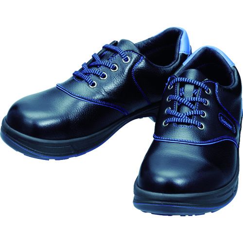 シモン 安全靴 短靴 ＳＬ１１−ＢＬ黒／ブルー ２５．５ｃｍ 1足 (SL11BL-25.5)｜福祉用具のバリューケア