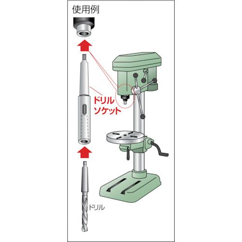 TRUSCO ドリルソケット焼入研磨品 ロング MT2XMT3 首下250mm 1本 (TDCL-23-250)|福祉用具のバリューケア TRUSCO ドリルソケット焼入研磨品 ロング MT2XMT3 首下250mm 1本 (TDCL-23-250)|福祉用具のバリューケア