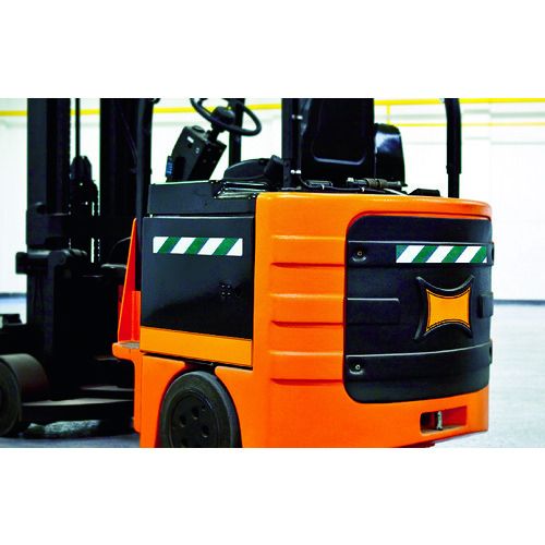 ＴＲＵＳＣＯ マグネット反射シート 黄・黒 １８０ｍｍＸ１０ｍ 1枚