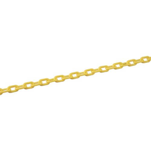 【SS制限事項 38万商いもの以上10%OFF】 緑十字 可塑性物質チェーン店 黄 ＰＴ－６３０Ｙ 長さ３０ｍ 線径６粍Φ ポリエチレン 1巻 (284012)