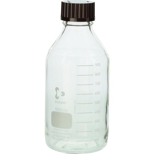 【期間限定!対象商品P2～20倍】 ＳＩＢＡＴＡ 耐熱ねじ口びん 赤キャップ付 １０００ｍＬ  1個 (01720010001A)