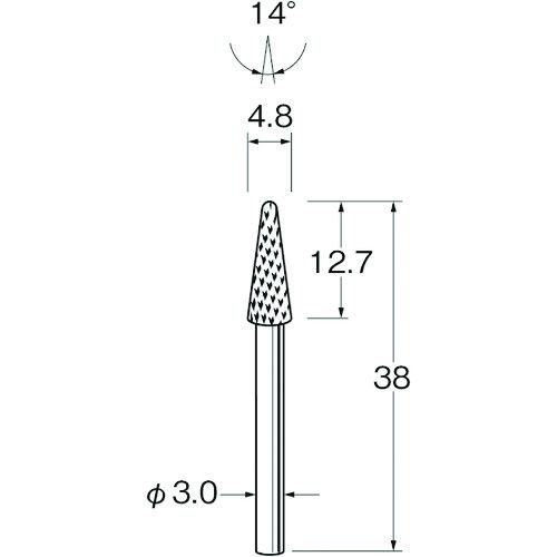 【期間限定!対象商品P2～20倍】 リューター 超硬カッターＫ３８１６ 1袋 (K3816)