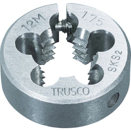 【期間限定!対象商品P2～20倍】 ＴＲＵＳＣＯ　丸ダイス　細目　７５径　Ｍ３６Ｘ２．０（ＳＫＳ）　1個 (T75D36X2.0)