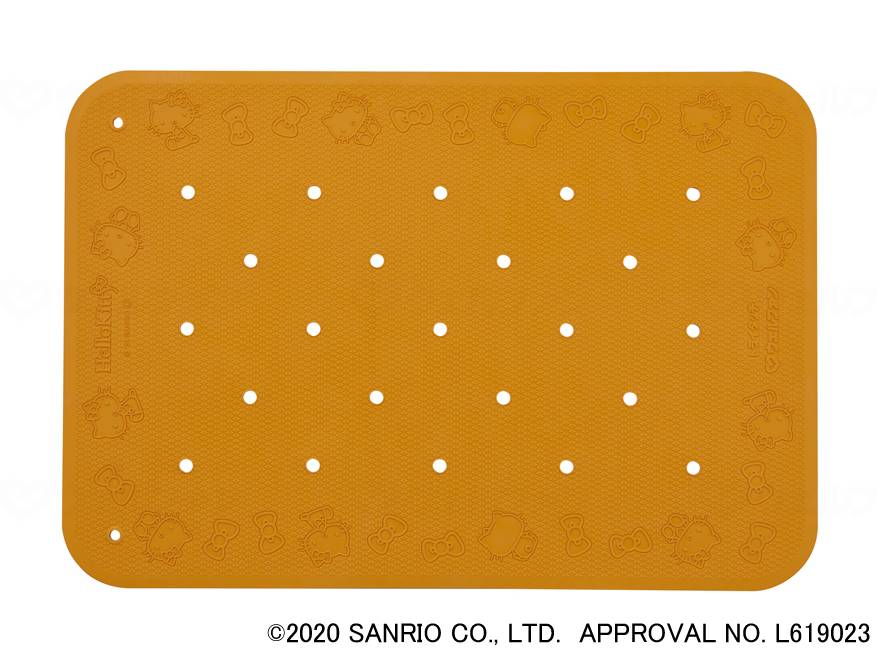 【期間限定!対象商品P2～20倍】 ウェルファンすべり止め入浴ﾏｯﾄ ﾄﾗｲﾀｯﾁ（ﾊﾛｰｷﾃｨ） ｵﾚﾝｼﾞ M