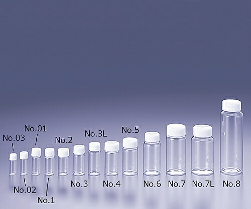 【期間限定!対象商品P2～20倍】 TSｽｸﾘｭｰ管瓶 110.0ml 透明 No.8 1箱(50本入)