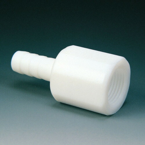 【期間限定!対象商品P2～20倍】 フロンケミカル ＰＴＦＥ ハーフメスチューブジョイント竹の子外径４φ×ＲＣ１／８ 1個 (NR0079001)