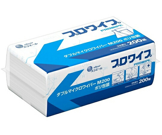 【期間限定!対象商品P2～20倍】 ｴﾘｴｰﾙ ﾌﾟﾛﾜｲﾌﾟ ﾀﾞﾌﾞﾙﾏｲｸﾛﾜｲﾊﾟｰM200 200組×30ﾊﾟｯｸ入 ﾎﾟﾘ包装 823490 1ｹｰｽ(200組×30ﾊﾟｯｸ入)
