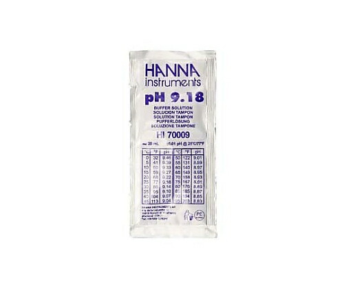 【期間限定!対象商品P2～20倍】 pH標準液(ｽﾀﾝﾀﾞｰﾄﾞﾀｲﾌﾟ)pH9.18 HI70009P 1箱