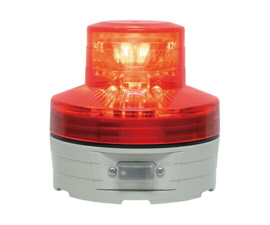 【期間限定!対象商品P2～20倍】 電池式回転灯 φ76 ﾆｺUFO(赤) 手動 VL07B-003AR 1個 5,658円