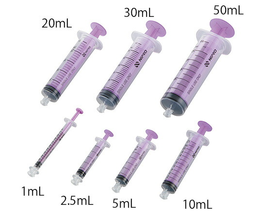 楽天市場】ニプロ ENシリンジ 50mL キャップなし 1箱(25本入り