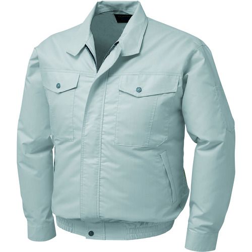【SS制限事項 38万商いもの以上10%OFF】 冷房装置服 綿・ポリ混紡制電お召しもののみ しろがね色 ２Ｌ 1着 (KU91710C06S4)