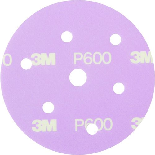 【期間限定!対象商品P2~20倍】 3M 足付けソフトディスク 穴あき 125mm径 #600 50枚入り 1箱 (ASOFTDISCA600R)