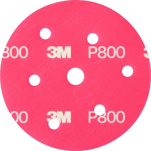 【期間限定!対象商品P2~20倍】 3M 足付けソフトディスク 穴あき 125mm径 #800 50枚入り 1箱 (ASOFTDISCA800R)