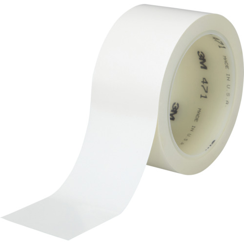 【期間限定!対象商品P2～20倍】 ３Ｍ　高機能ラインテープ　４７１　白　５０ｍｍＸ１８．２ｍ　Ｒ　1巻 (471WHI50X18R)