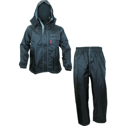 【期間限定!対象商品P2～20倍】 Ｋ－ＷＯＲＫ　Ｗ－３０　ストリームレインスーツ　ブラック　Ｍ　1着 (W30BKM)