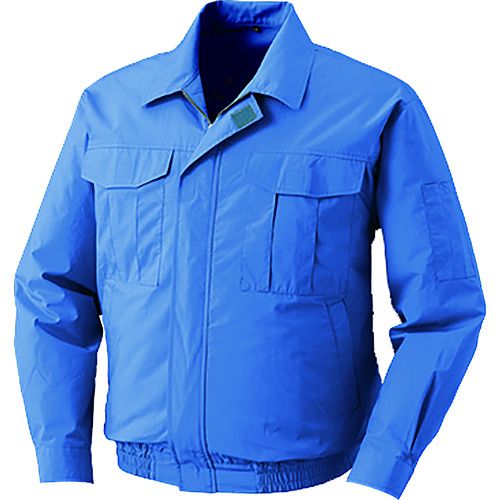 【期間限定!対象商品P2～20倍】 空調服　冷却上着　綿薄手ワーク空調服［［Ｒ下］］　ＫＵ９０５５０　ウエアのみ　ライトブルー　Ｍ　1着 (KU90550C24S2)