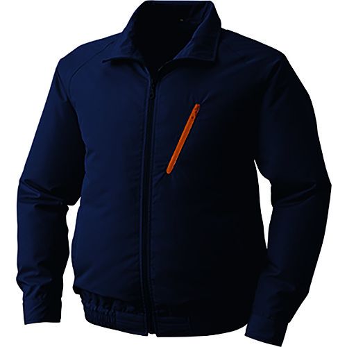 【期間限定!対象商品P2～20倍】 空調服　ポリエステル製空調服［［Ｒ下］］　ウェアのみ　ネイビー　３Ｌ　1着 (KU90510C03S5)｜福祉用具のバリューケア