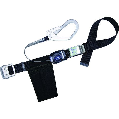 【期間限定!対象商品P2～20倍】 ＴＳＵＹＯＲＯＮ　胴ベルト型墜落制止用器具（巻取タイプ）ロック機構なし　リトライト　黒　Ｌサイズ　幅５０ＭＭ×長さ１４００ＭＭ　1本 (TBRL593BLKLBP)