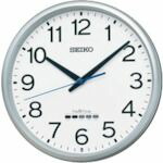 【SS制限事項 38万商いもの以上10%OFF】 ＳＥＩＫＯ 電磁波掛け時計 セイコーネクスタイム ＺＳ２５４Ｓ しろがね色メタリック 差しわたし３１０粍 1個 (ZS254S)