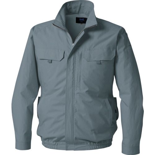 【期間限定!対象商品P2～20倍】 空調服　長袖ブルゾン　グレー　Ｌ　1着 (KU92230K50S3)
