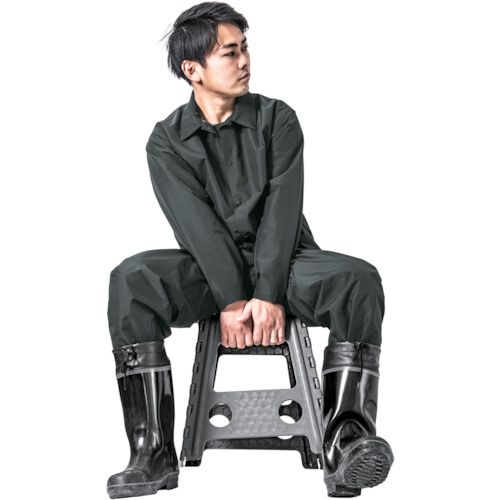 【期間限定!対象商品P2～20倍】 Ｍａｋｋｕ　きどらないレインウェアセットアップ　オフブラック　ＬＬ　1着 (AS4700OBLL)