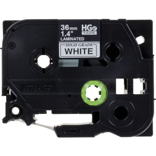 【SS制限事項 38万商いもの以上10%OFF】 ｂｒｏｔｈｅｒ ＨＧＥ磁気テープ 黒字／白地／３６粍 1Ｐｋ (HGE261V)
