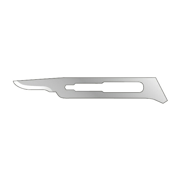 【期間限定!対象商品P2～20倍】 フェザー替刃メス 歯科用 NO．15C 100マイイリ 25-3110-00