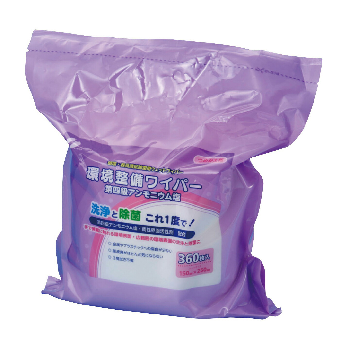 【期間限定!対象商品P2～20倍】 環境整備ワイパー第四級アンモニウム塩 41895(360ﾏｲﾂﾒｶｴﾖｳ)