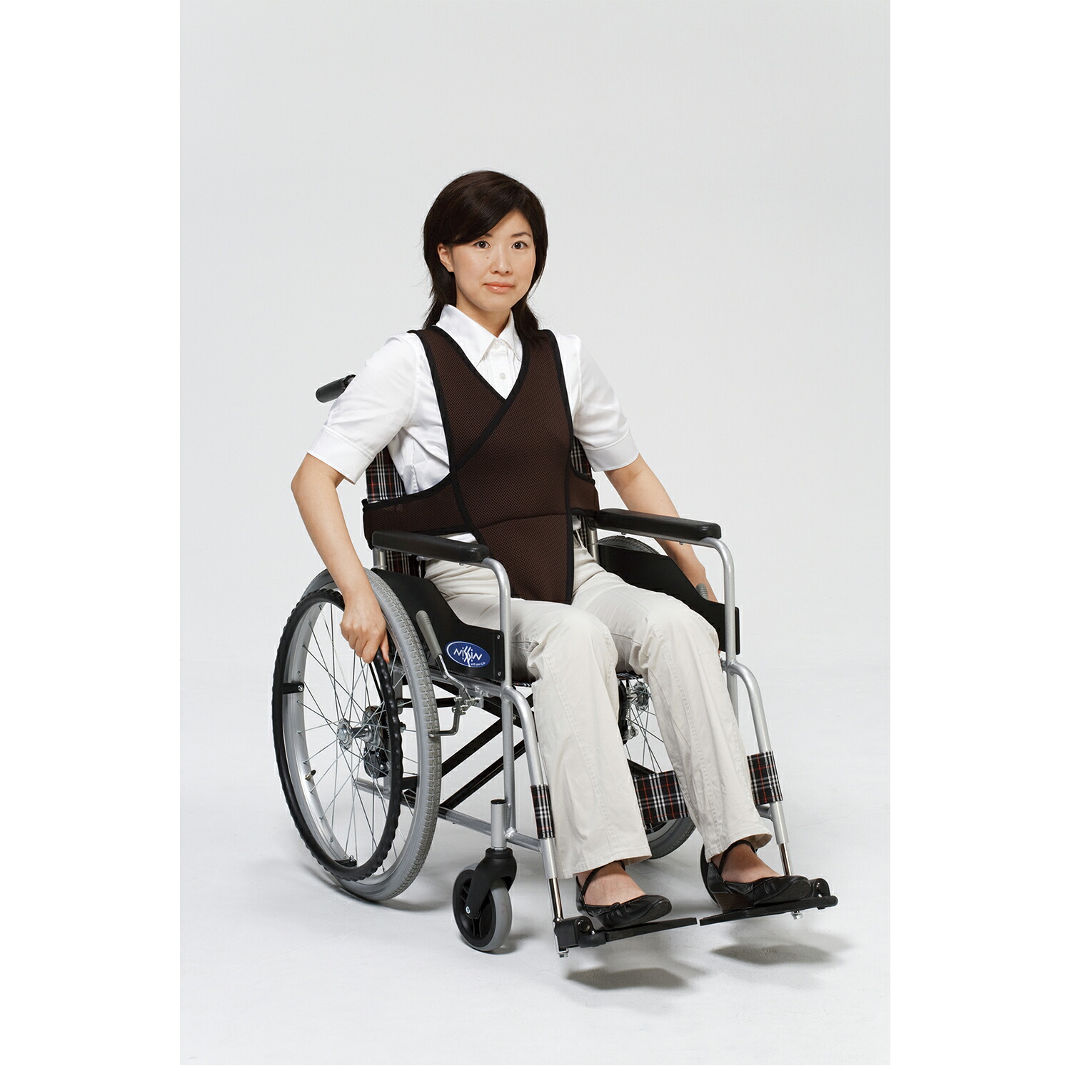 【期間限定!対象商品P2~20倍】 車いすベルト NO.4010(M) ブルー|福祉用具のバリューケア