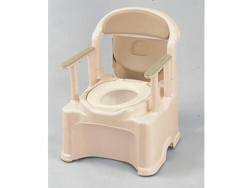 【期間限定!対象商品P2～20倍】 ポータブルトイレＧＲ－１ やわらか便座ブラウン 1台