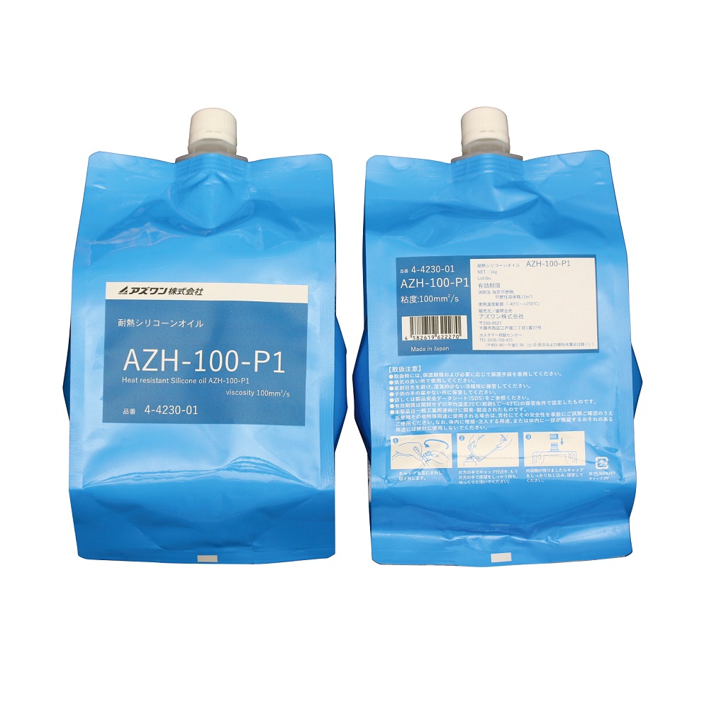 【期間限定!対象商品P2～20倍】 耐熱シリコーンオイル（パウチタイプ）1kg　AZH-100-P1 1パック｜福祉用具のバリューケア