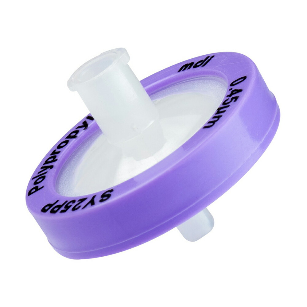 【期間限定!対象商品P2～20倍】 シリンジフィルター φ25mm 0.45μm 100個入　SYPP0602MNXX104 1パック(100個入)