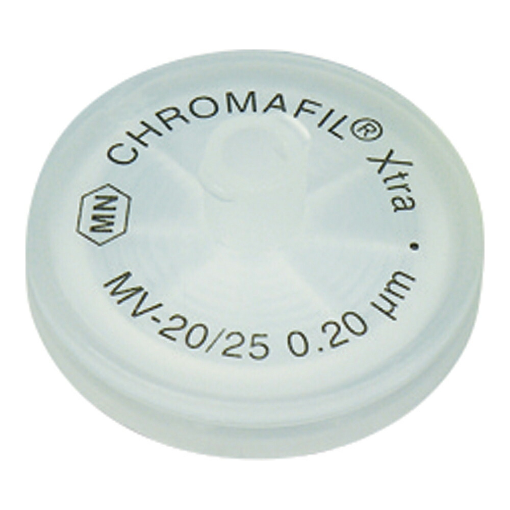 【期間限定!対象商品P2～20倍】 シリンジフィルター（セルロース混合エステル・CHROMAFIL）0.2um φ25mm ナチュラル 100個入　729206 1箱(100個入)