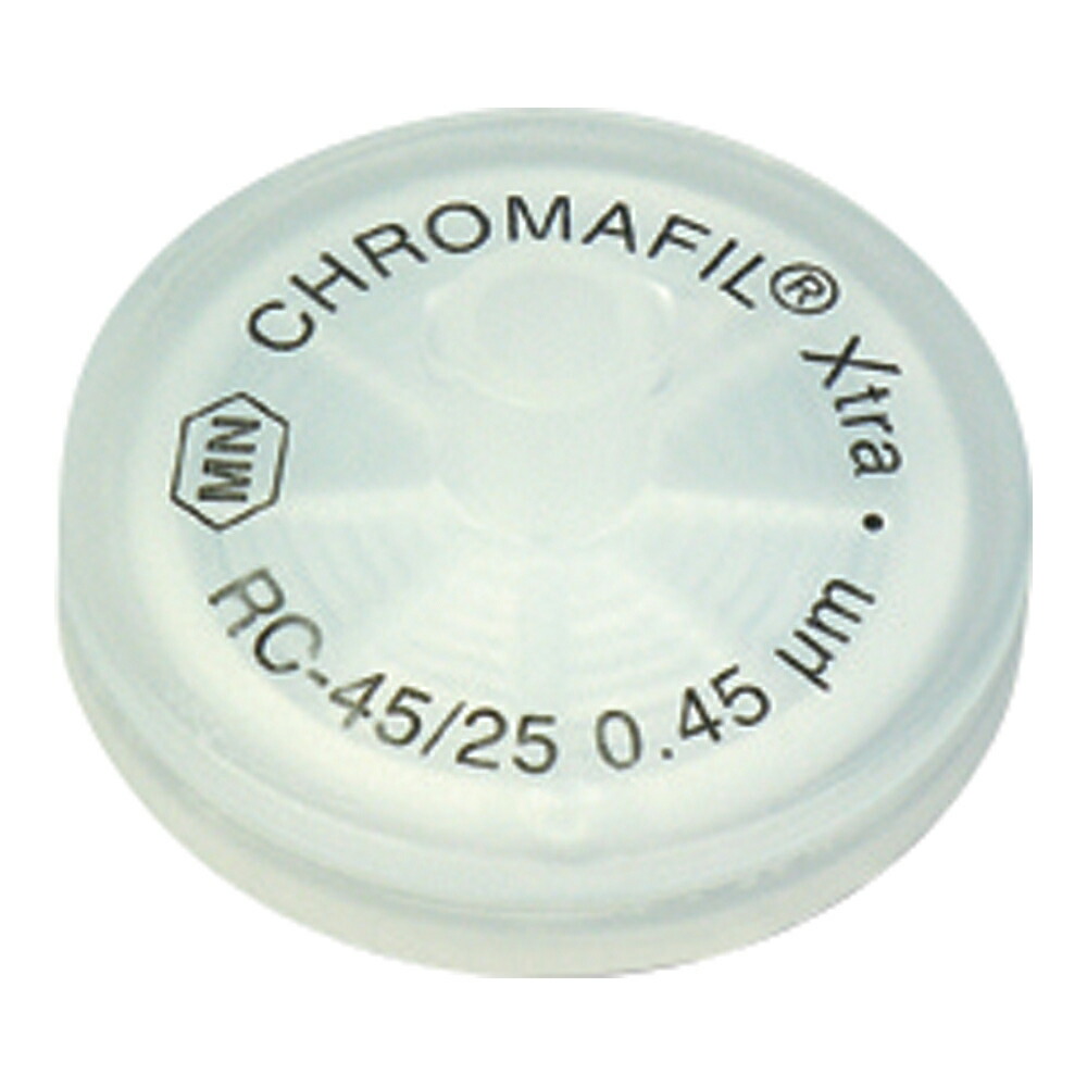 【期間限定!対象商品P2～20倍】 シリンジフィルター（セルロース・CHROMAFIL）0.45um φ25mm ナチュラル 100個入　729231 1箱(100個入)