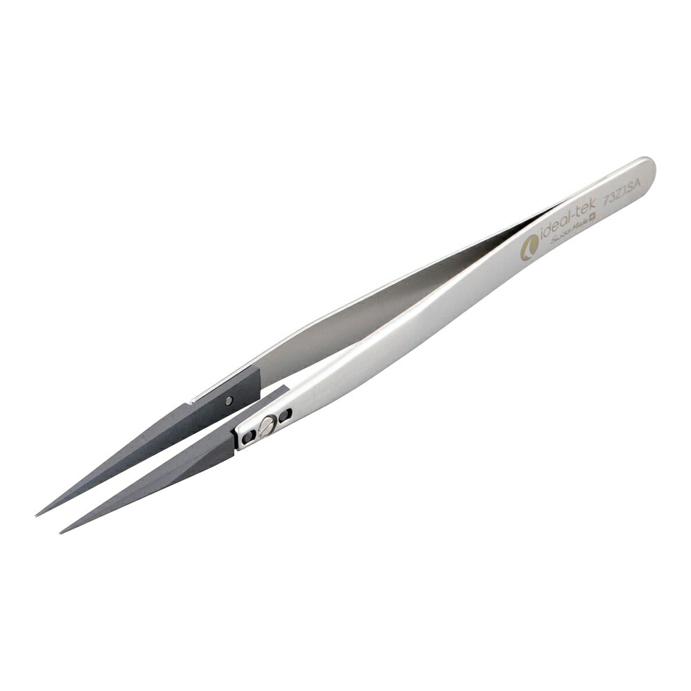 【期間限定!対象商品P2～20倍】 ESDセラミックピンセット 140&times;9mm　73ZJ.SA.0 1本｜福祉用具のバリューケア