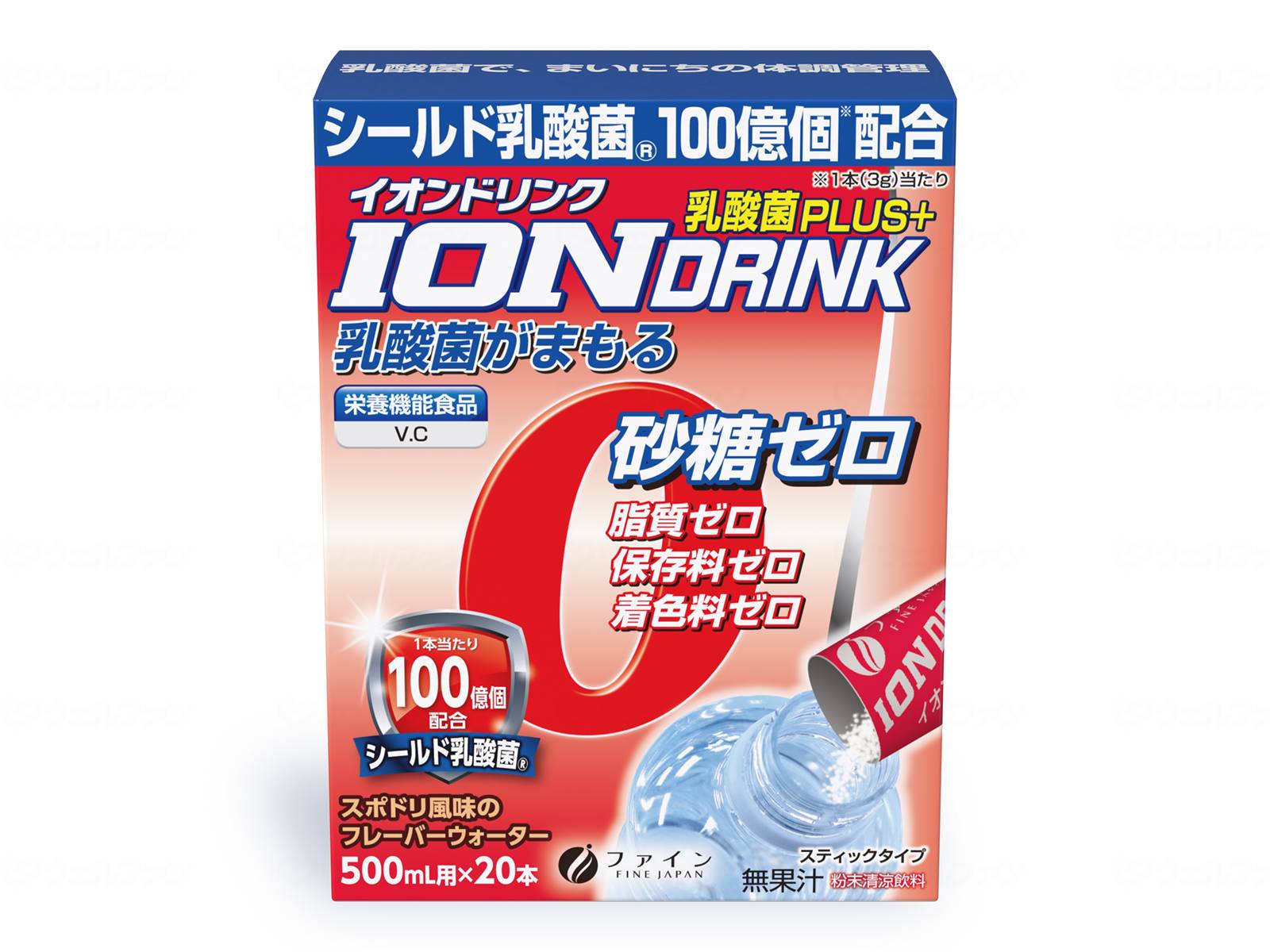 【期間限定!対象商品P2～20倍】 ファインｲｵﾝﾄﾞﾘﾝｸ 乳酸菌ﾌﾟﾗｽ ｹｰｽ