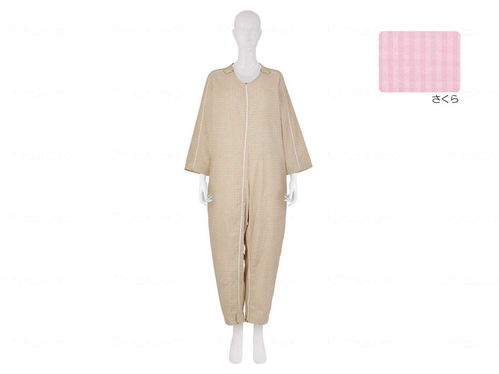 【期間限定!対象商品P2～20倍】 竹虎ﾌﾄﾞｰねまきC　ｽﾘｰｼｰｽﾞﾝ さくら L